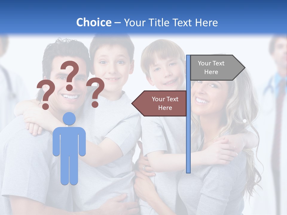 Kid Health Stethoscope PowerPoint Template