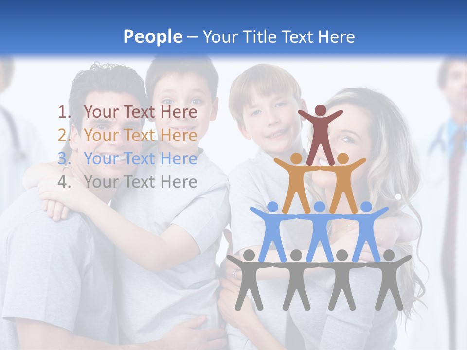 Kid Health Stethoscope PowerPoint Template