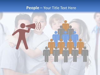 Kid Health Stethoscope PowerPoint Template