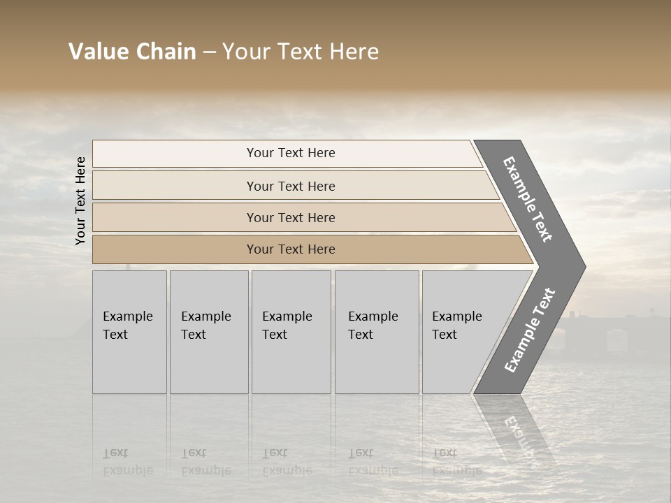Water Clouds Bridge PowerPoint Template