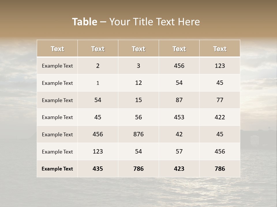 Water Clouds Bridge PowerPoint Template