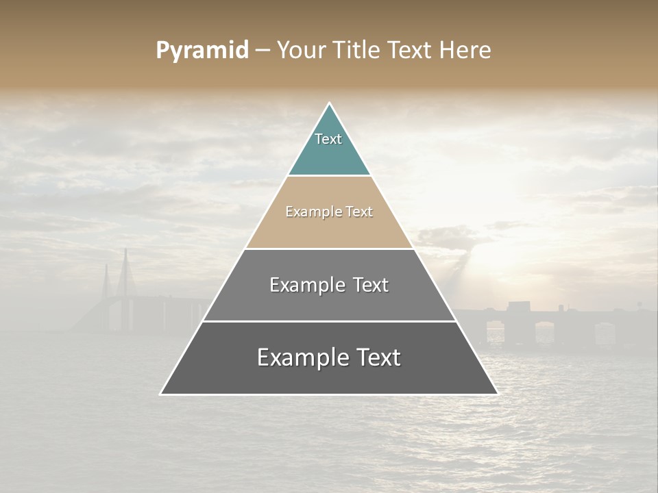 Water Clouds Bridge PowerPoint Template