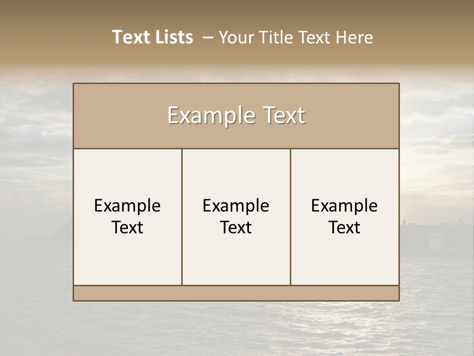 Water Clouds Bridge PowerPoint Template