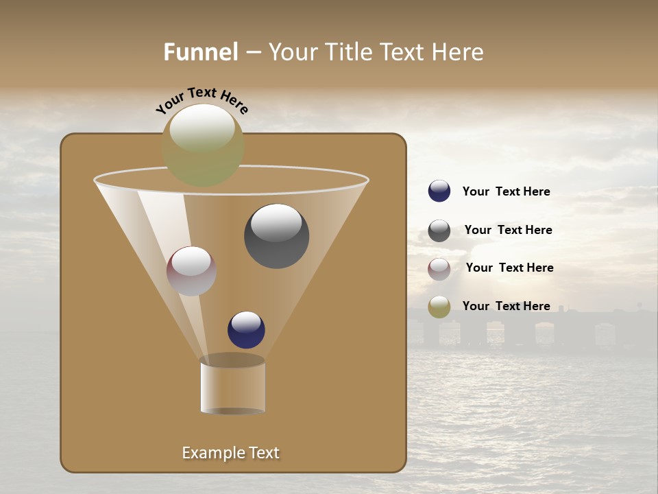Water Clouds Bridge PowerPoint Template