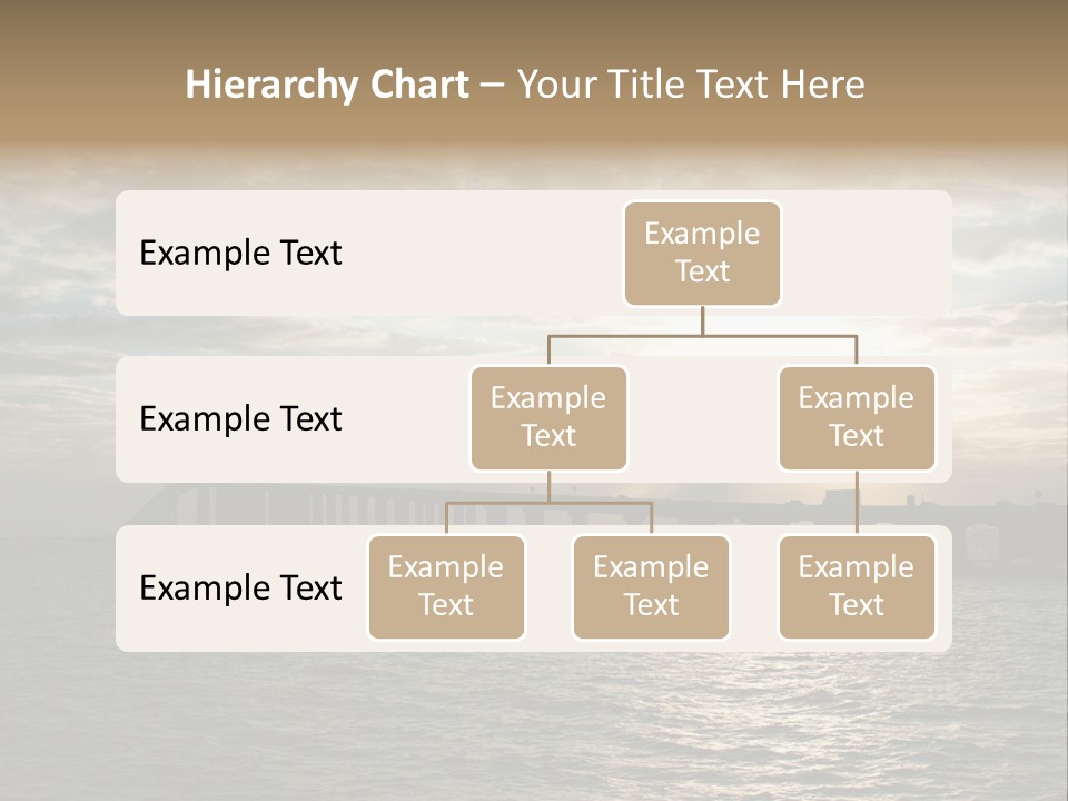 Water Clouds Bridge PowerPoint Template