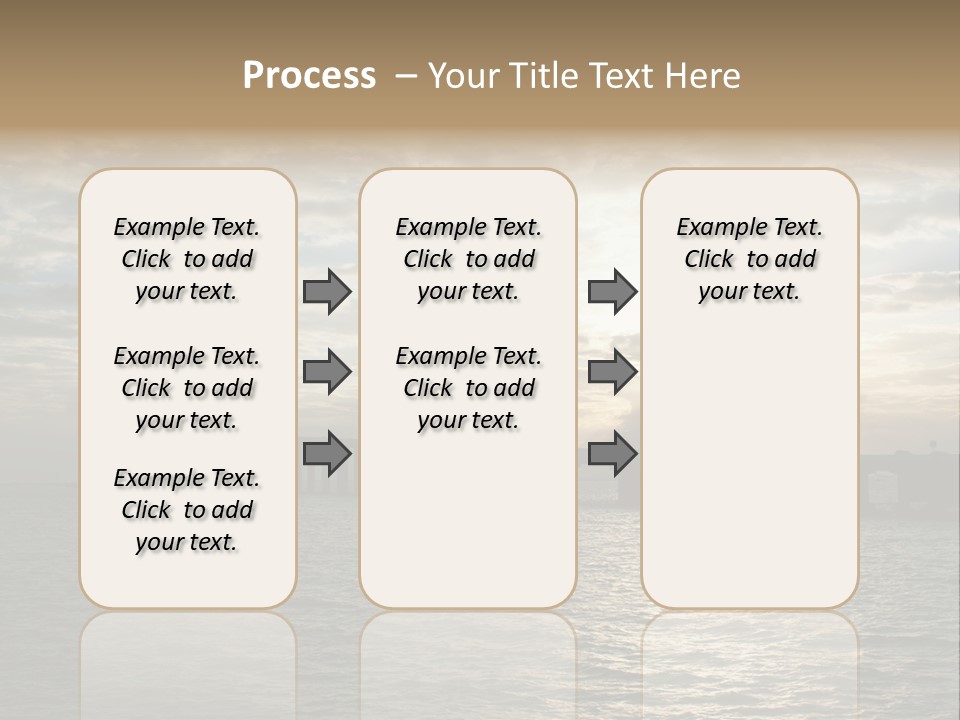 Water Clouds Bridge PowerPoint Template