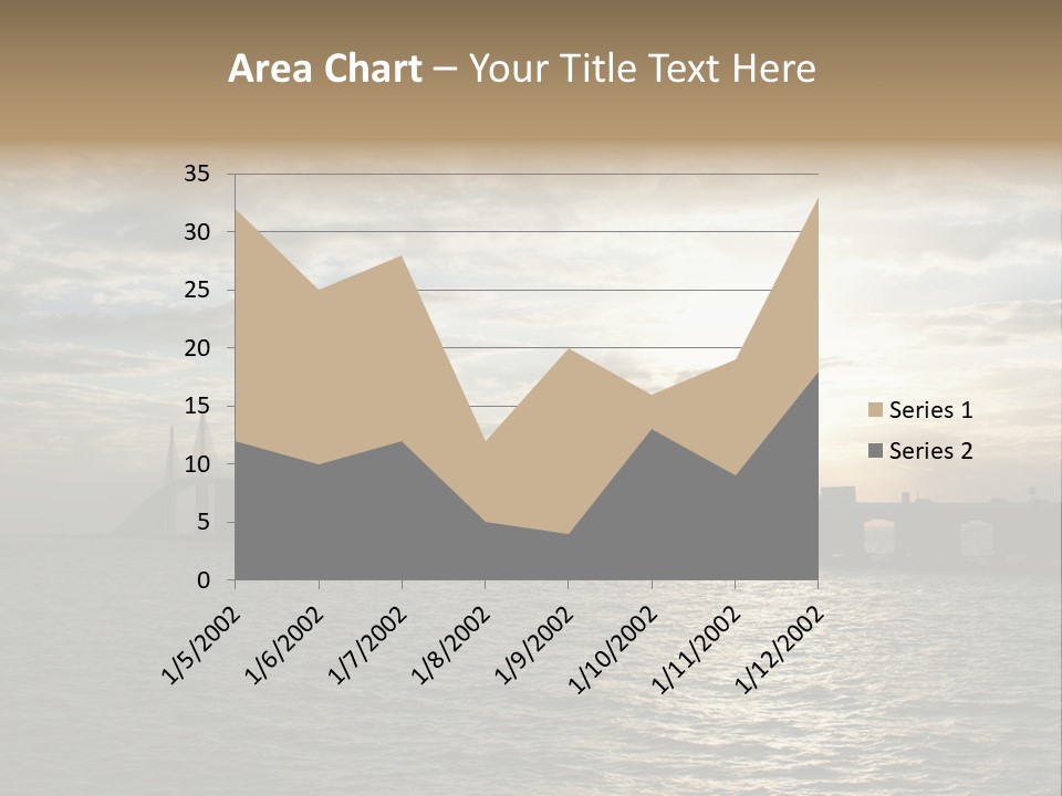 Water Clouds Bridge PowerPoint Template