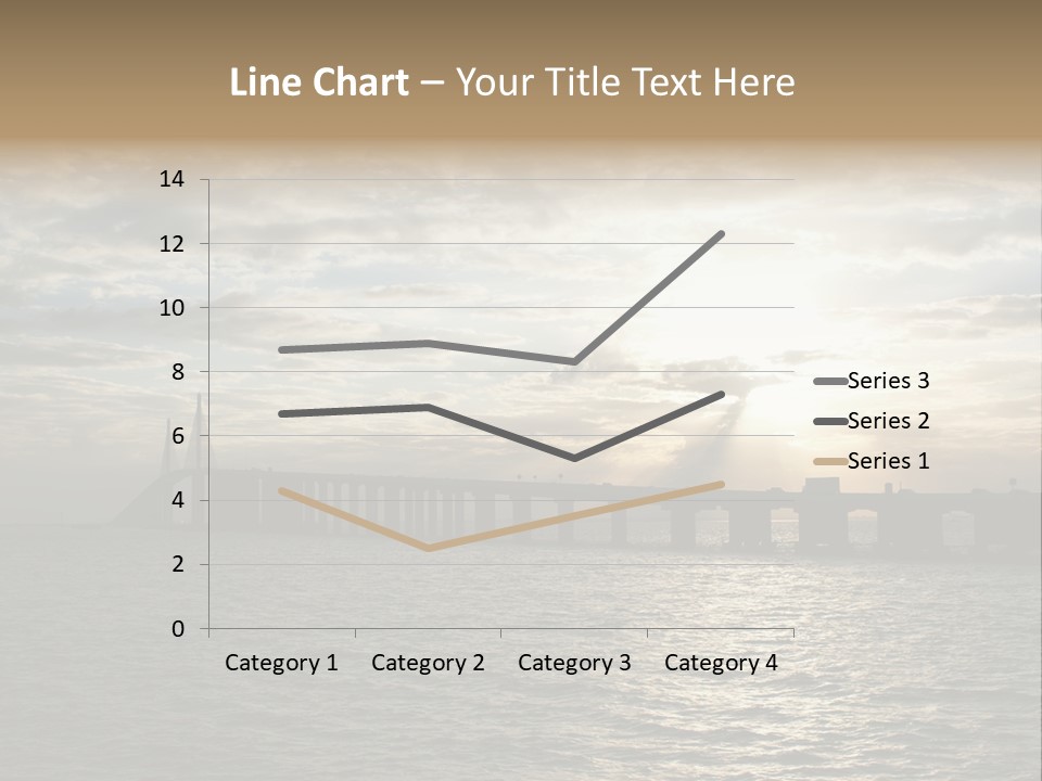 Water Clouds Bridge PowerPoint Template