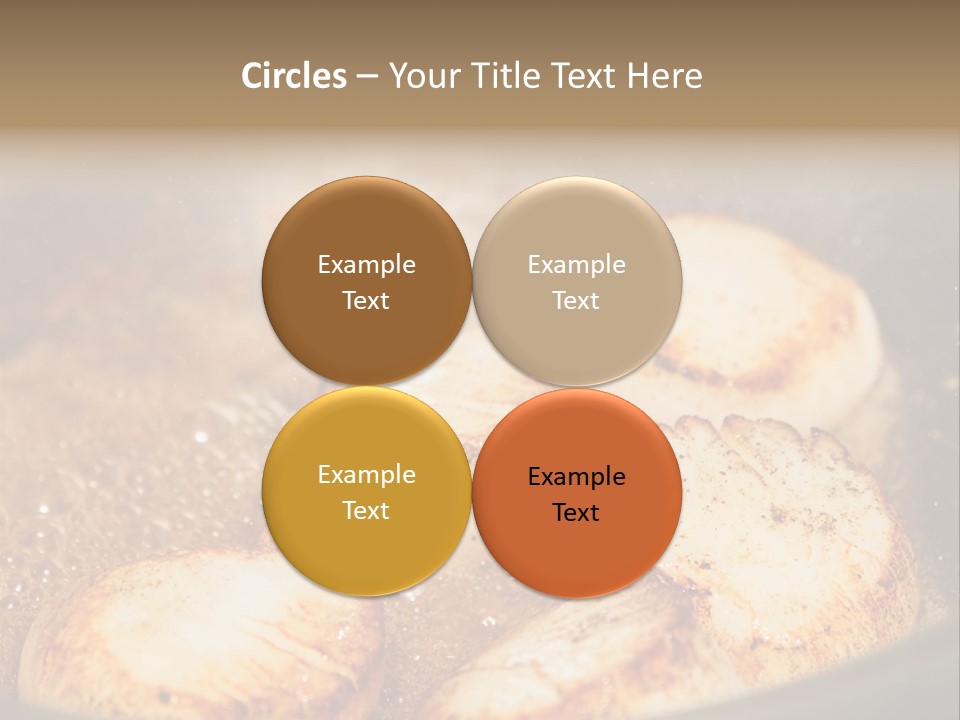 Oil Scallop Food PowerPoint Template