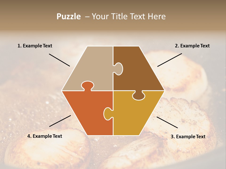 Oil Scallop Food PowerPoint Template