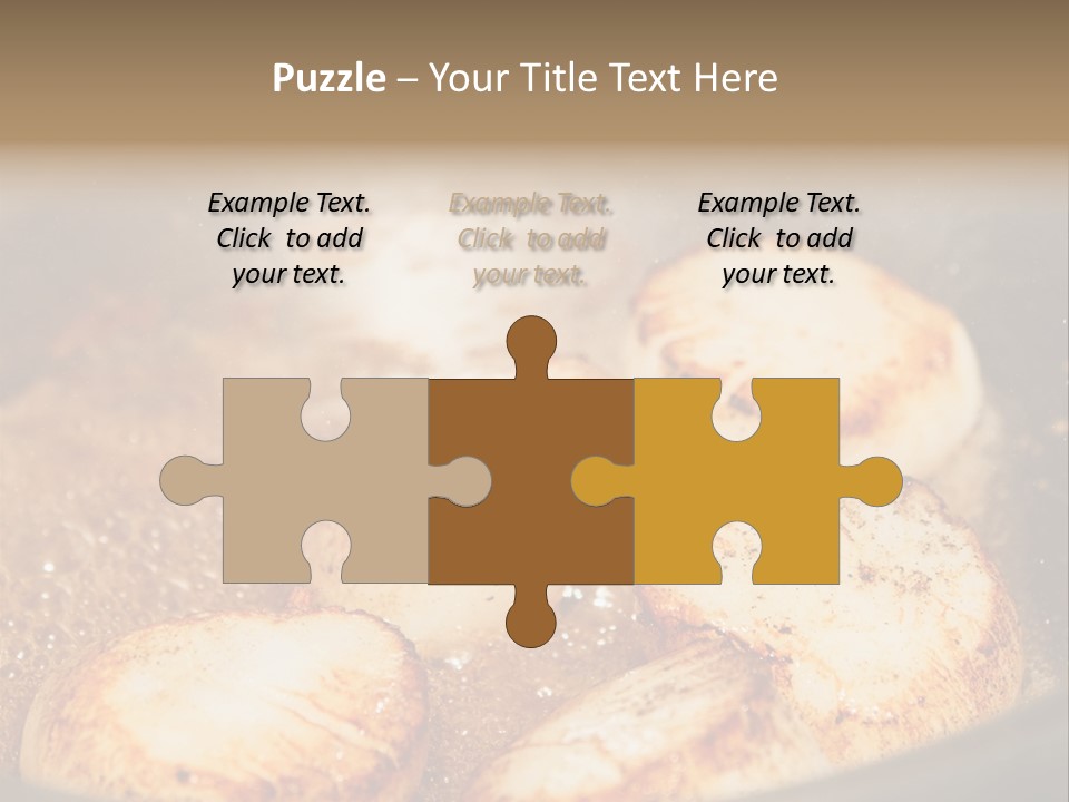 Oil Scallop Food PowerPoint Template