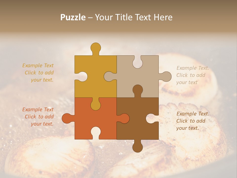 Oil Scallop Food PowerPoint Template