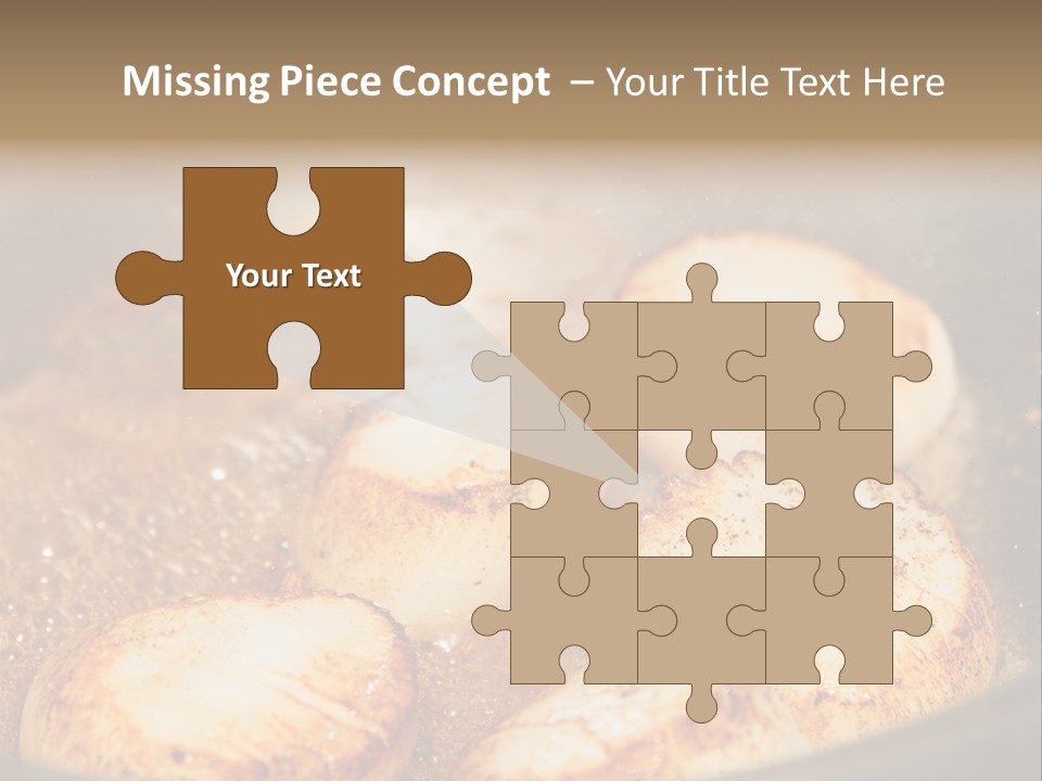 Oil Scallop Food PowerPoint Template