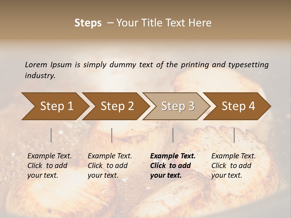 Oil Scallop Food PowerPoint Template