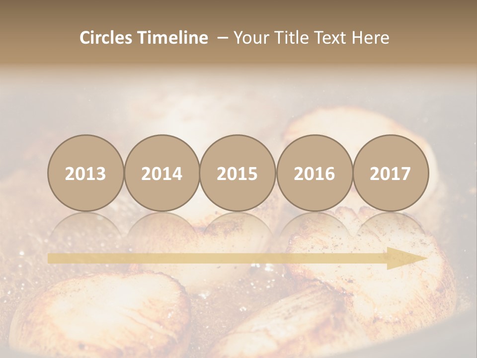 Oil Scallop Food PowerPoint Template