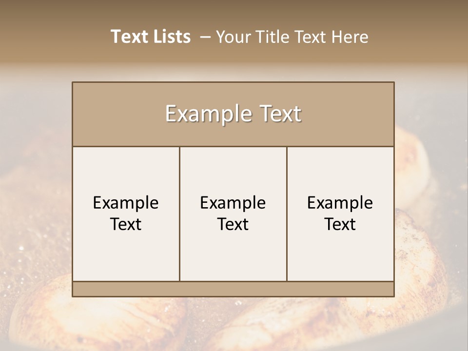 Oil Scallop Food PowerPoint Template