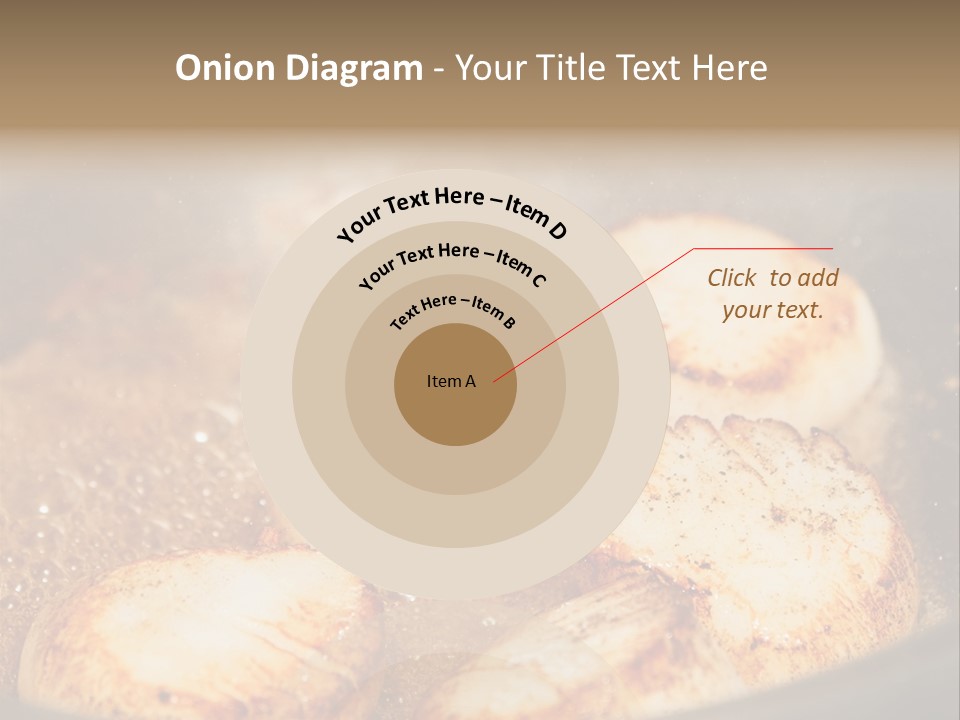 Oil Scallop Food PowerPoint Template