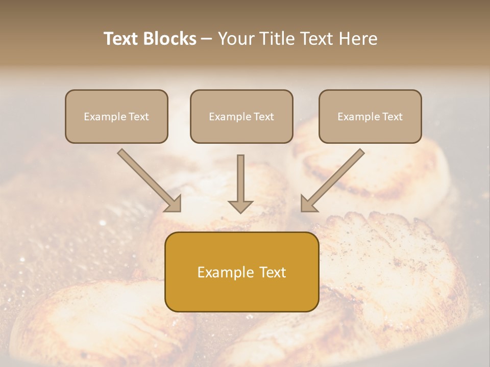 Oil Scallop Food PowerPoint Template