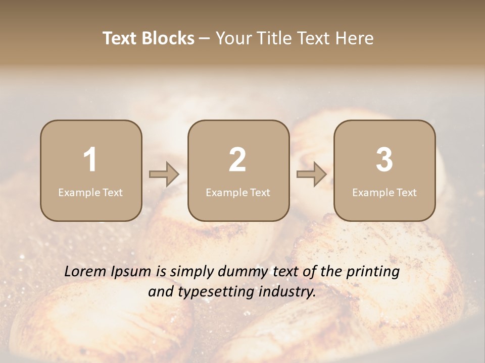 Oil Scallop Food PowerPoint Template