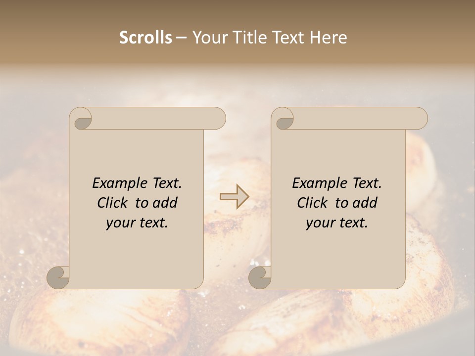 Oil Scallop Food PowerPoint Template