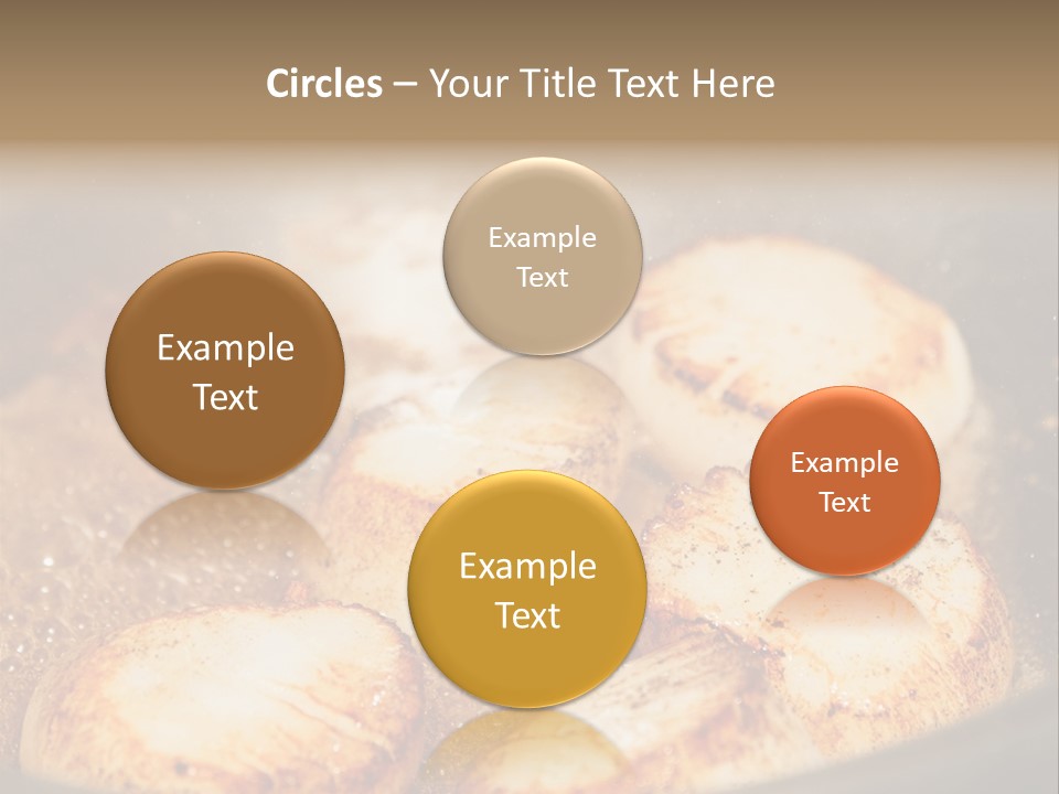 Oil Scallop Food PowerPoint Template