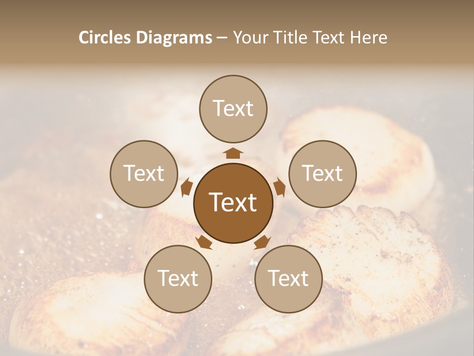 Oil Scallop Food PowerPoint Template