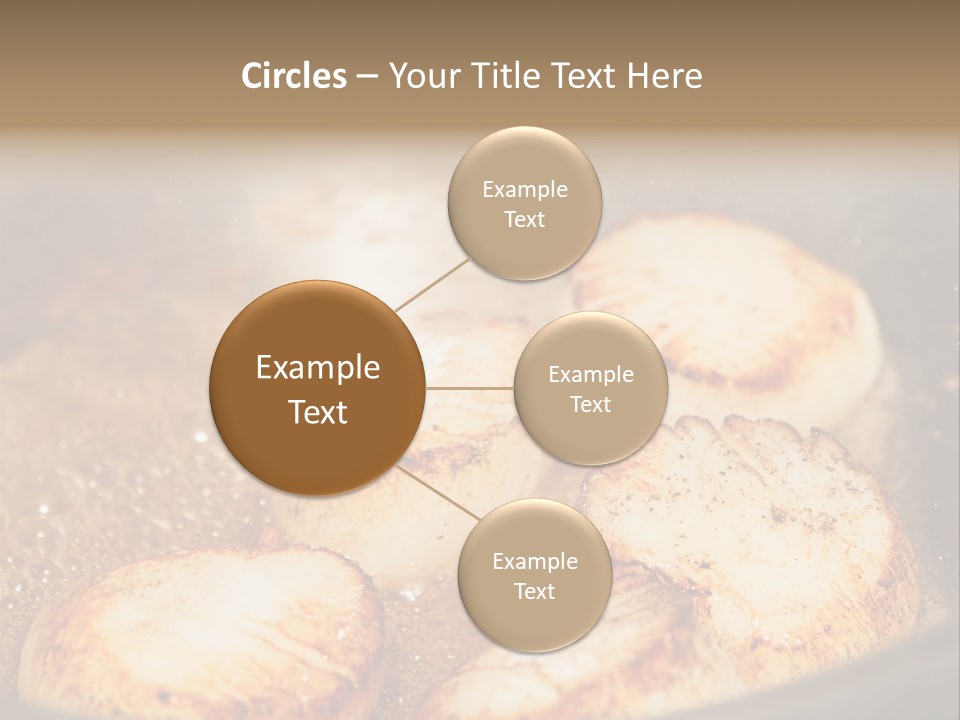 Oil Scallop Food PowerPoint Template