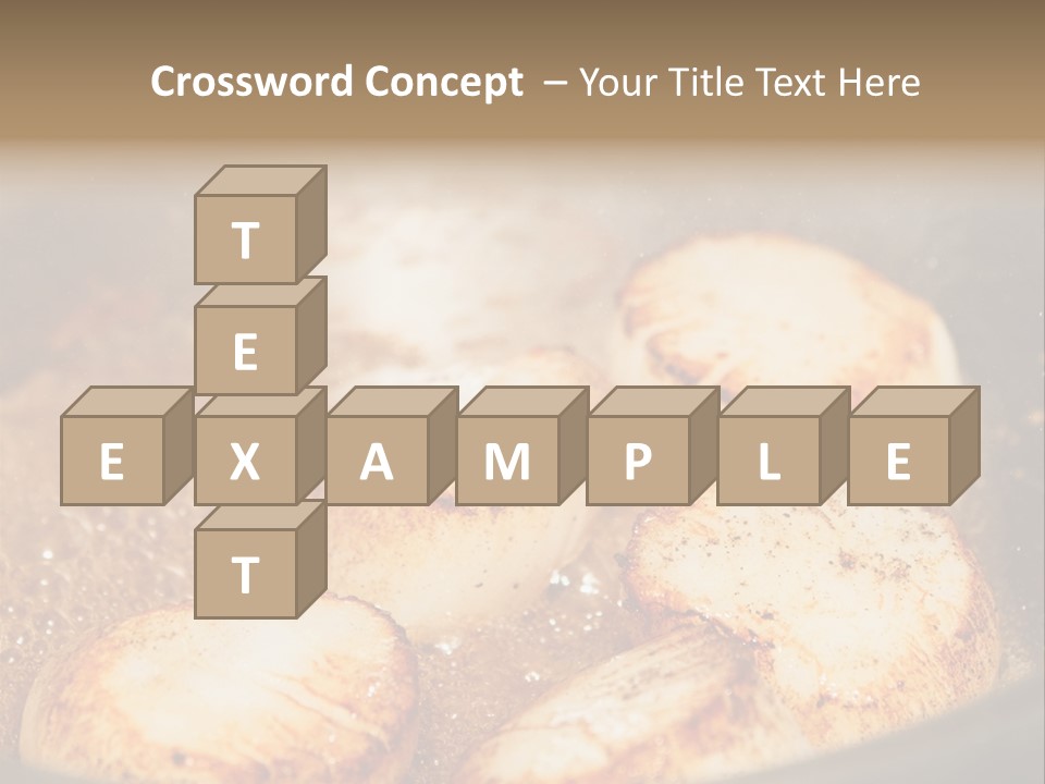 Oil Scallop Food PowerPoint Template