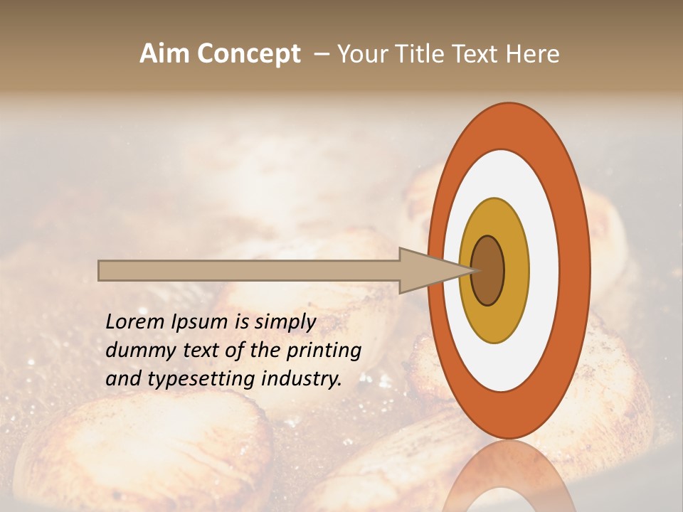 Oil Scallop Food PowerPoint Template