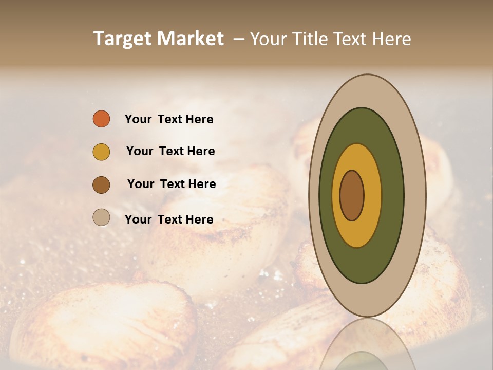 Oil Scallop Food PowerPoint Template