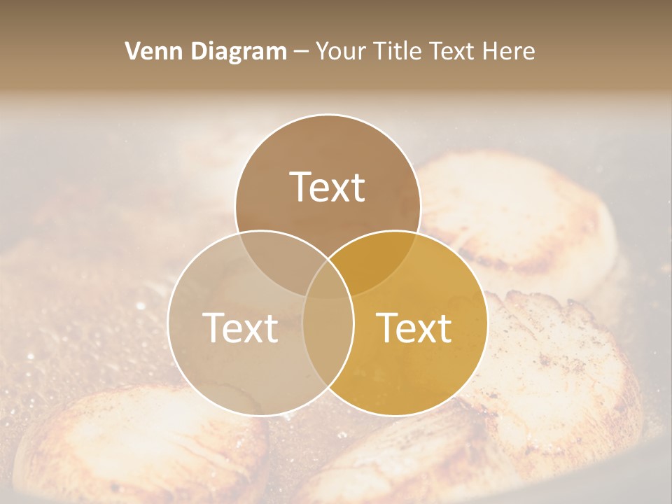 Oil Scallop Food PowerPoint Template