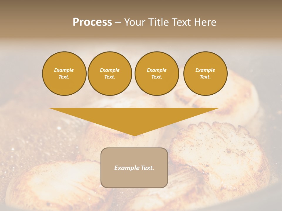 Oil Scallop Food PowerPoint Template