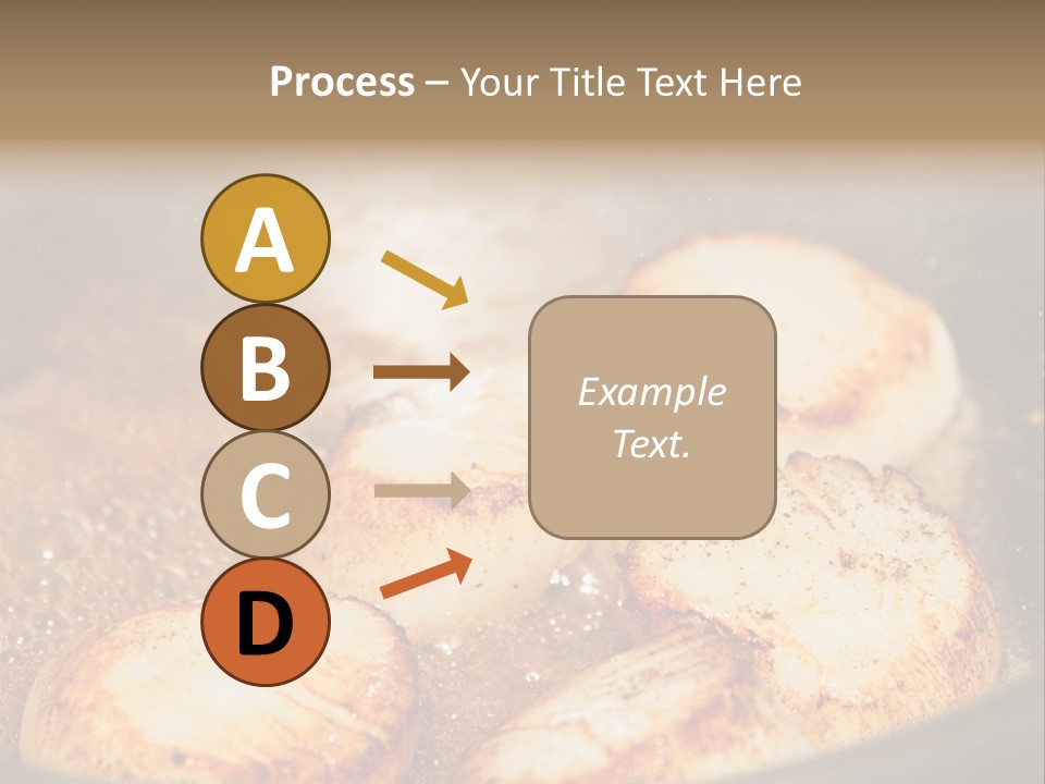 Oil Scallop Food PowerPoint Template