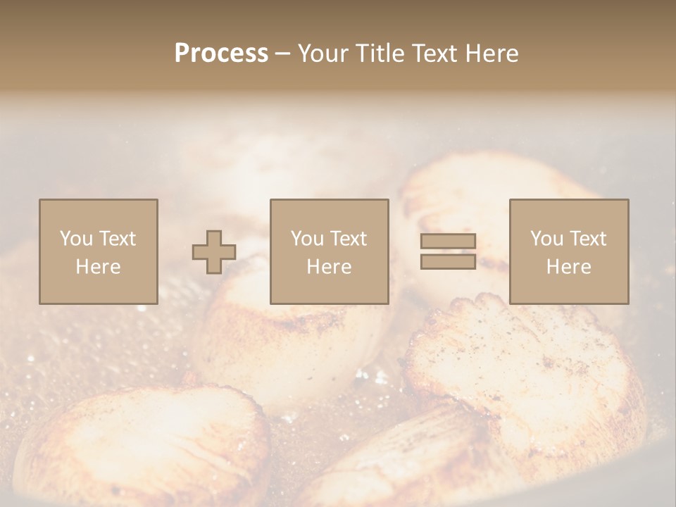Oil Scallop Food PowerPoint Template