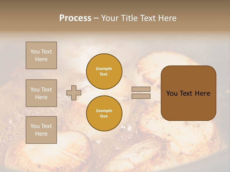 Oil Scallop Food PowerPoint Template