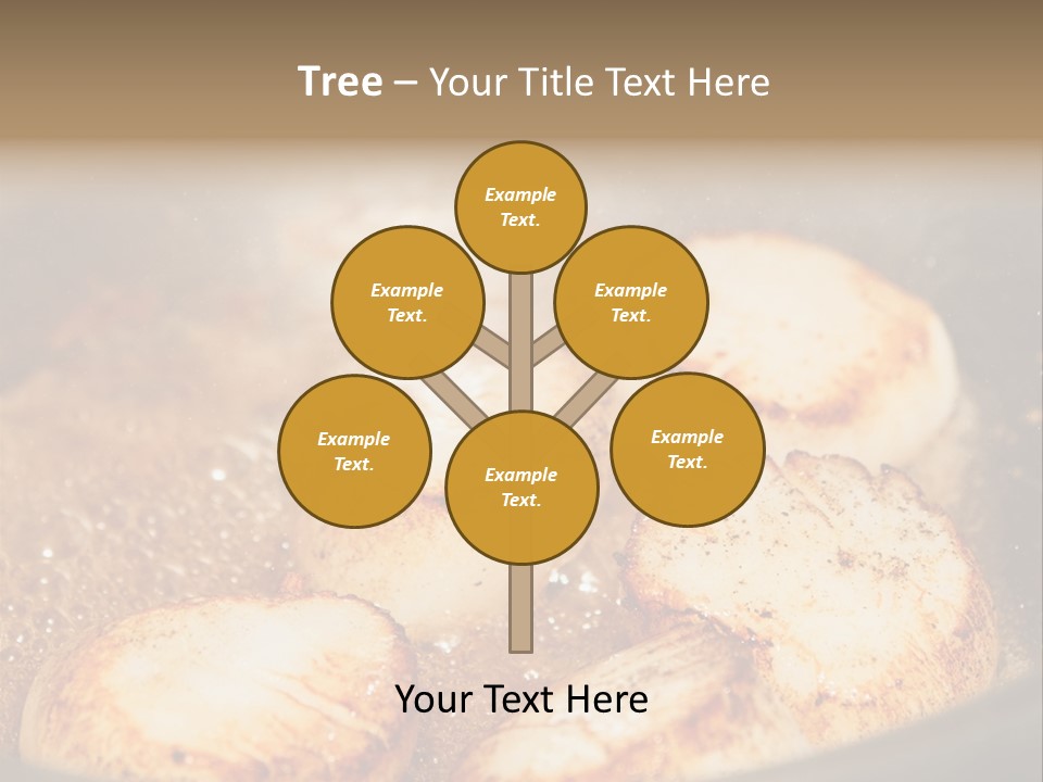 Oil Scallop Food PowerPoint Template