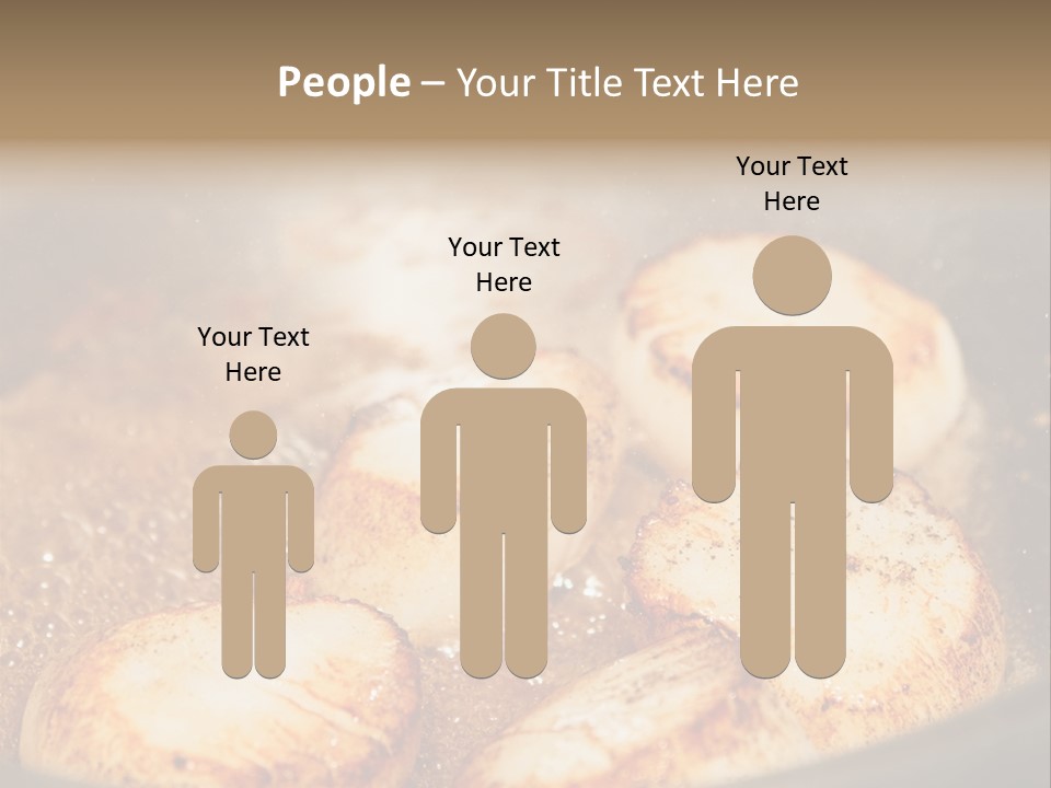 Oil Scallop Food PowerPoint Template