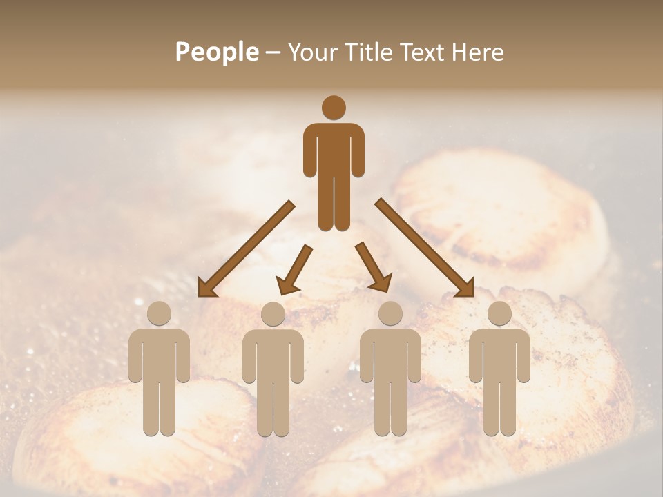 Oil Scallop Food PowerPoint Template