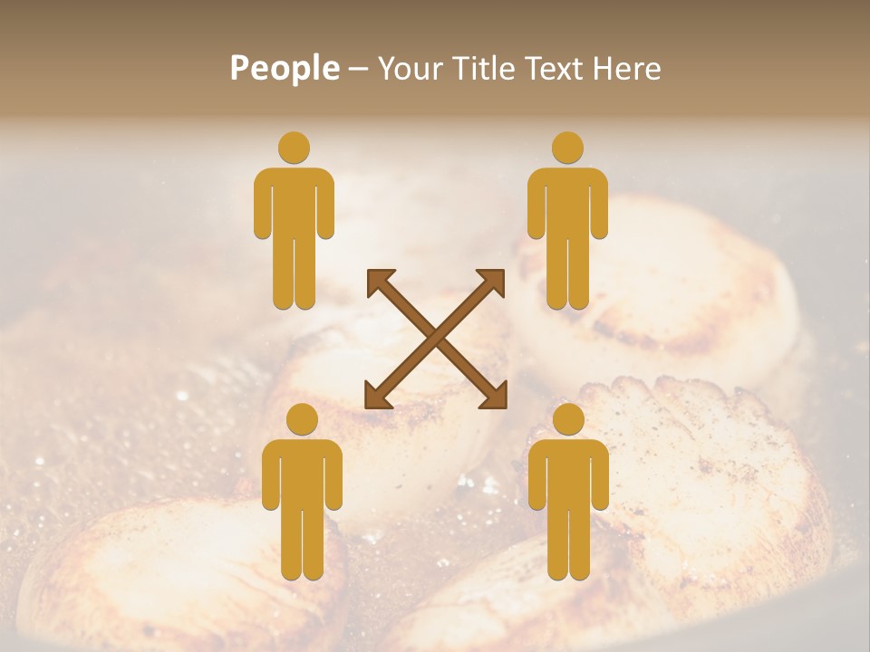 Oil Scallop Food PowerPoint Template