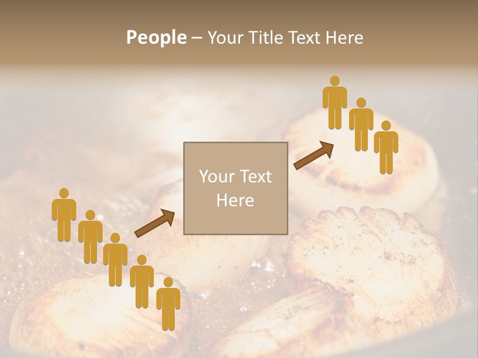 Oil Scallop Food PowerPoint Template