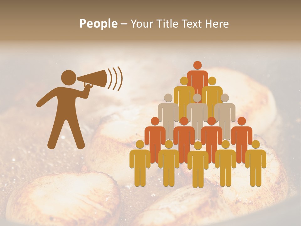 Oil Scallop Food PowerPoint Template