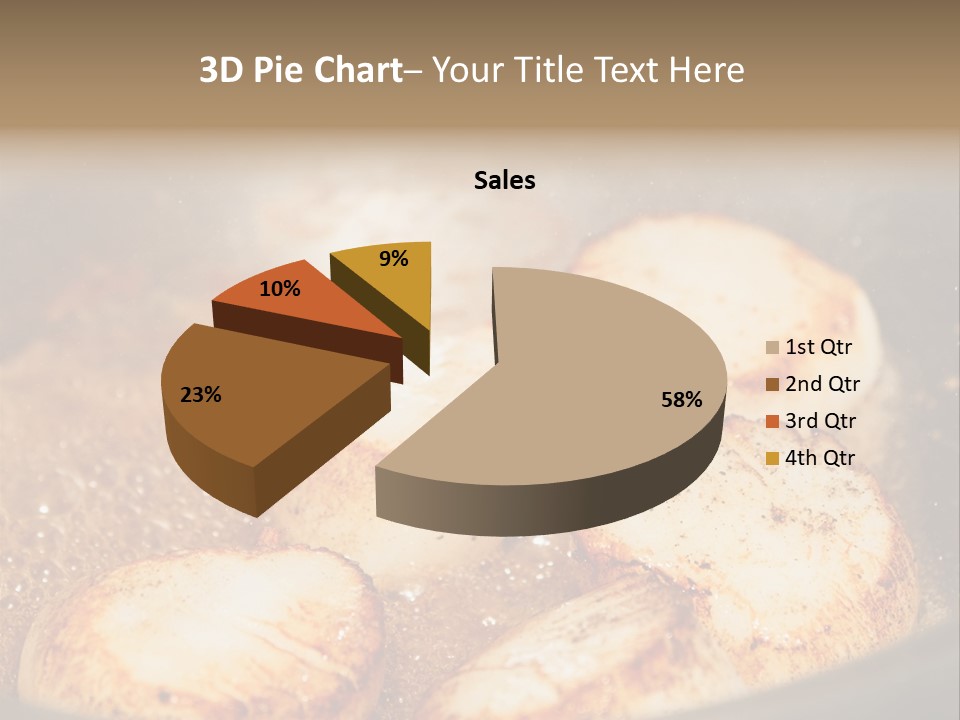 Oil Scallop Food PowerPoint Template