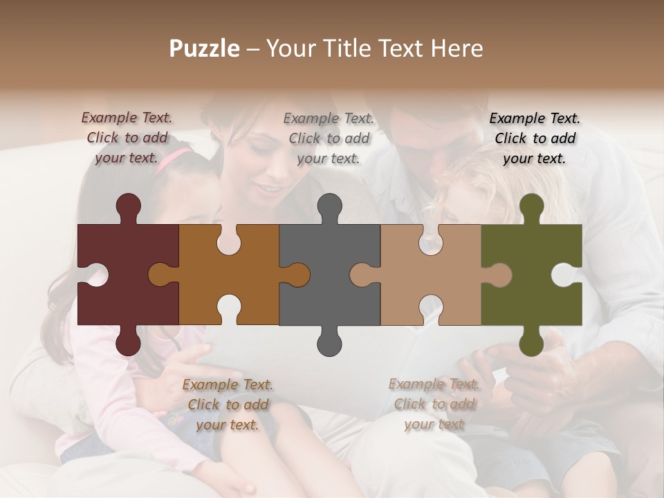 Smile Read Daughter PowerPoint Template