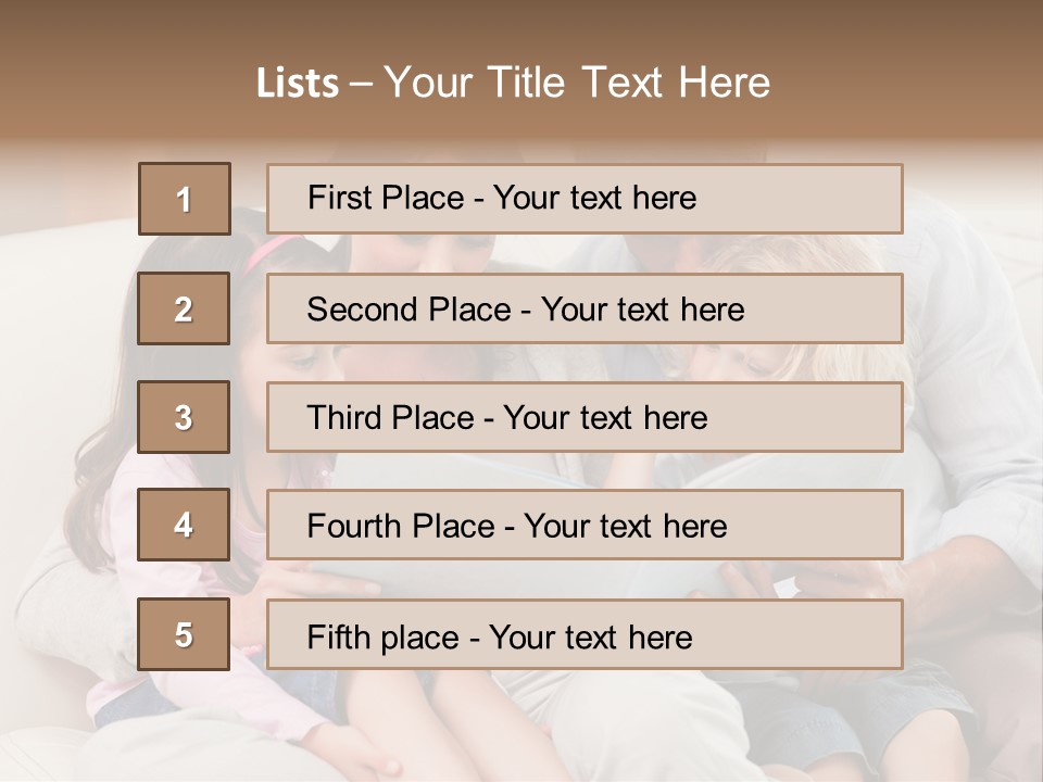 Smile Read Daughter PowerPoint Template