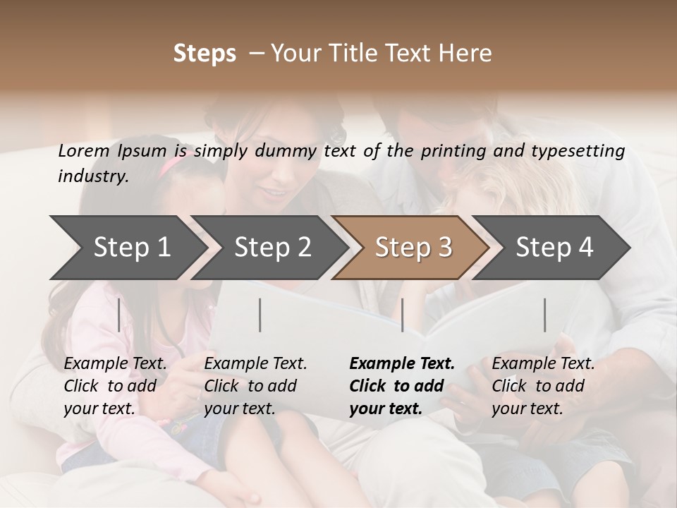 Smile Read Daughter PowerPoint Template