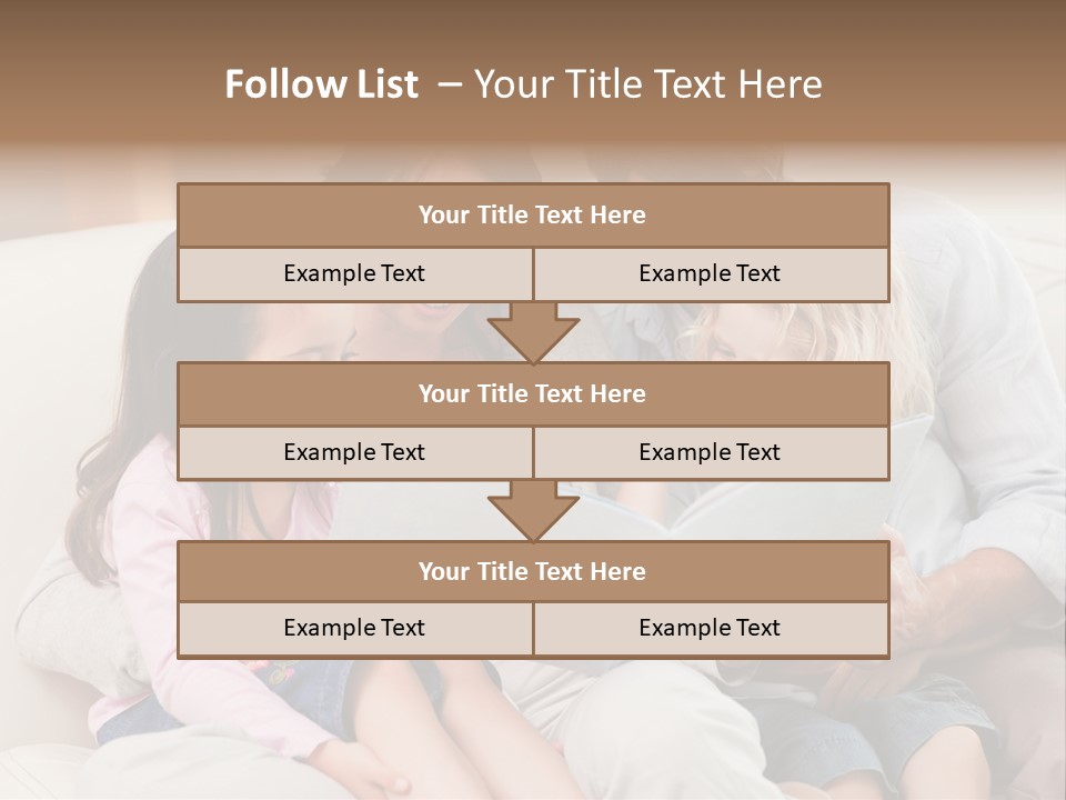 Smile Read Daughter PowerPoint Template