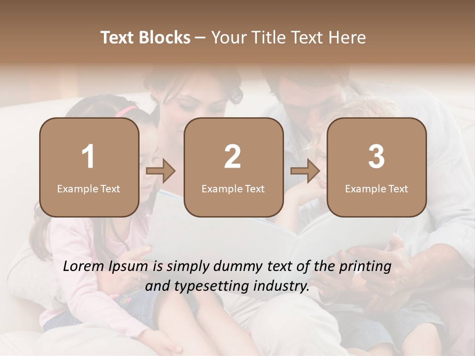 Smile Read Daughter PowerPoint Template