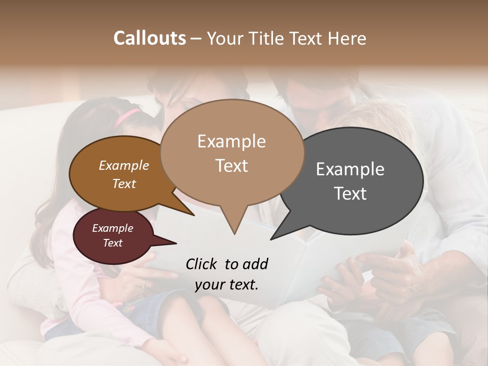 Smile Read Daughter PowerPoint Template