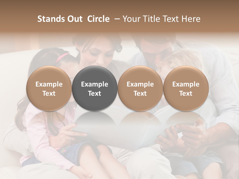 Smile Read Daughter PowerPoint Template
