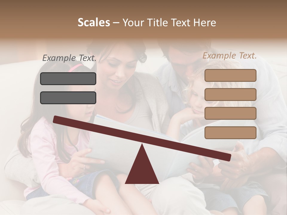 Smile Read Daughter PowerPoint Template